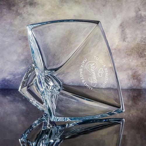 Engraved Crystal Small Barley Bowl