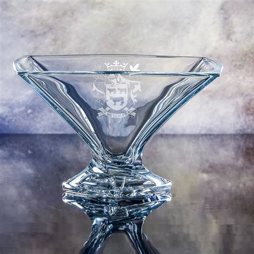 Large Crystal Engraved Barley Bowl